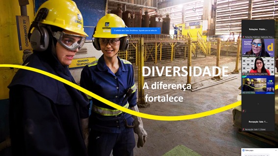 A Eng. Mecânica Michele Robert apresentou alguns valores dentro Gerdau Summit